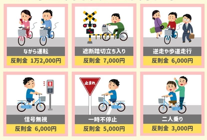 Sistem tiket biru/surat tilang mulai diberlakukan untuk pengedara sepeda di Jepang
